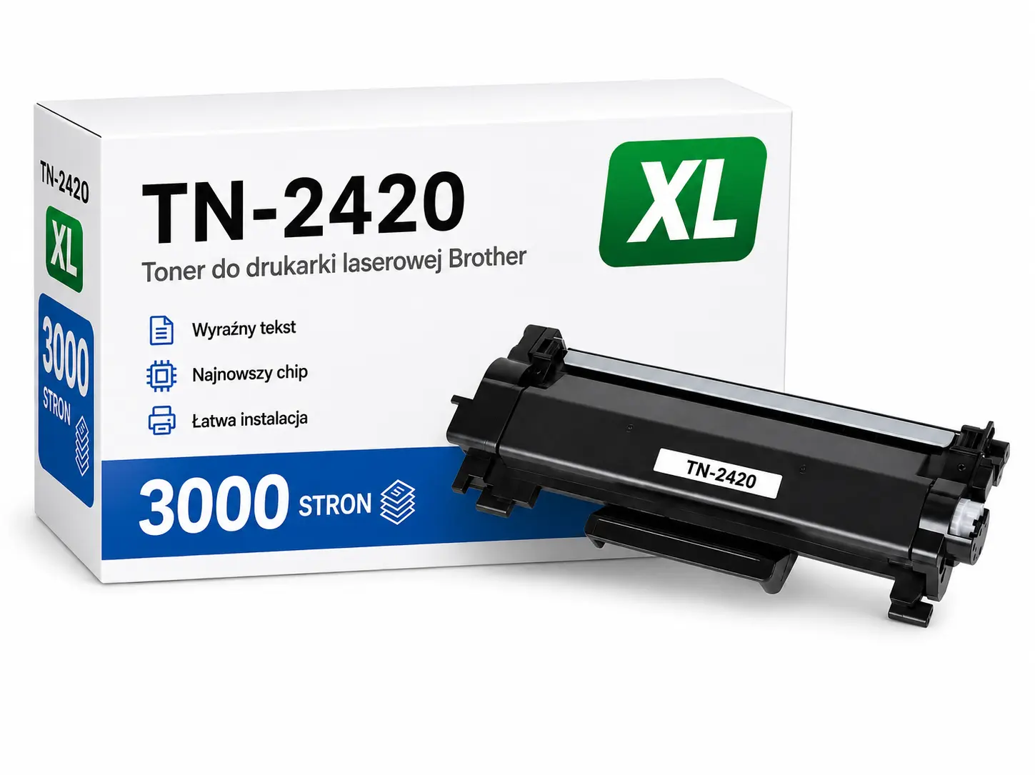 Toner Brother TN-2420 XL zamiennik - 3000 stron (Czarny)
