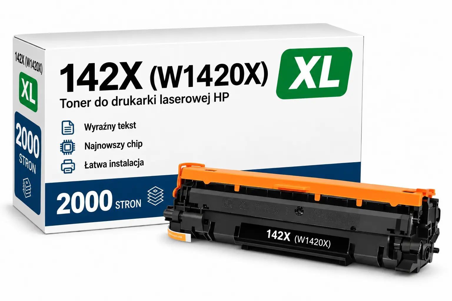 Toner HP 142X (W1420X) XL zamiennik - 2000 stron (Czarny)